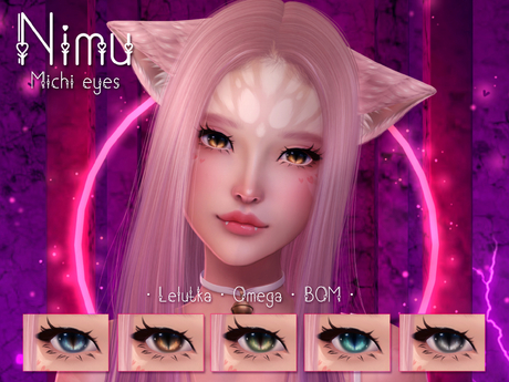 Second Life Marketplace - NIMU - Michi Eyes - GREY